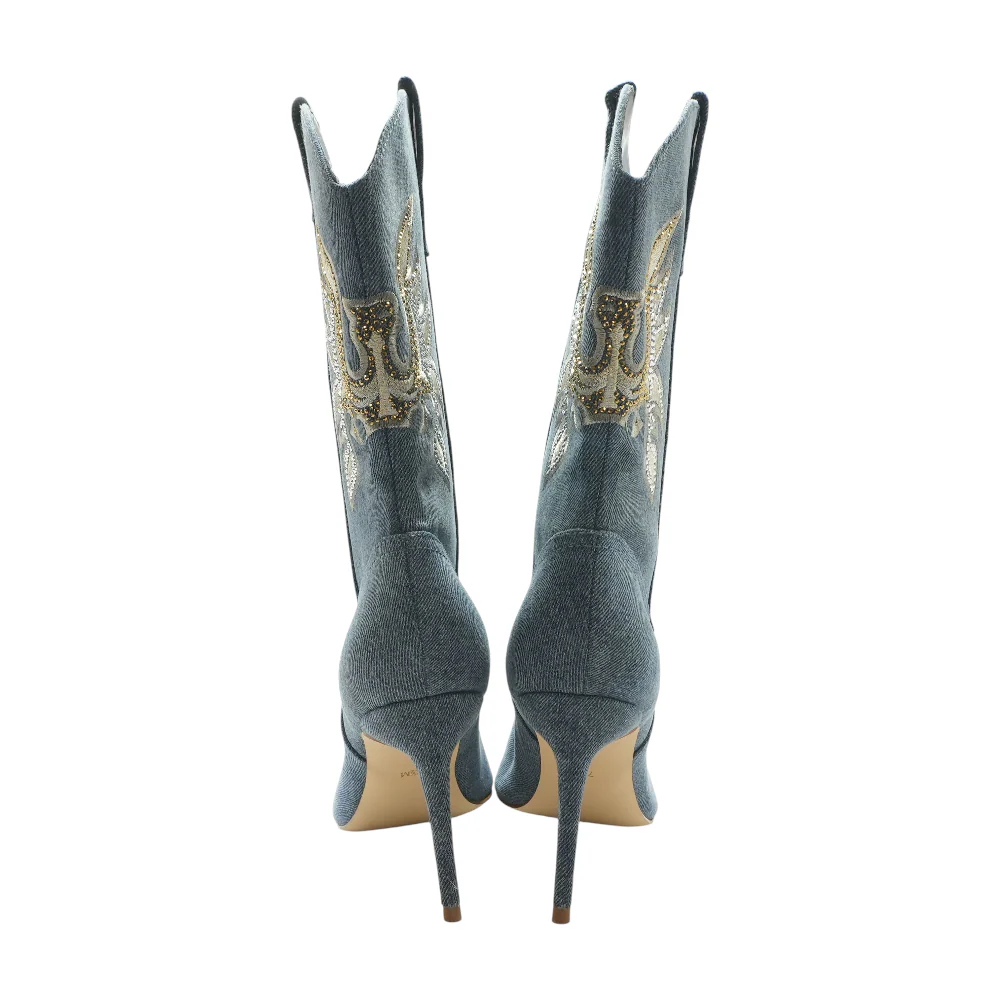 Blue Ankle Boots - Image 2