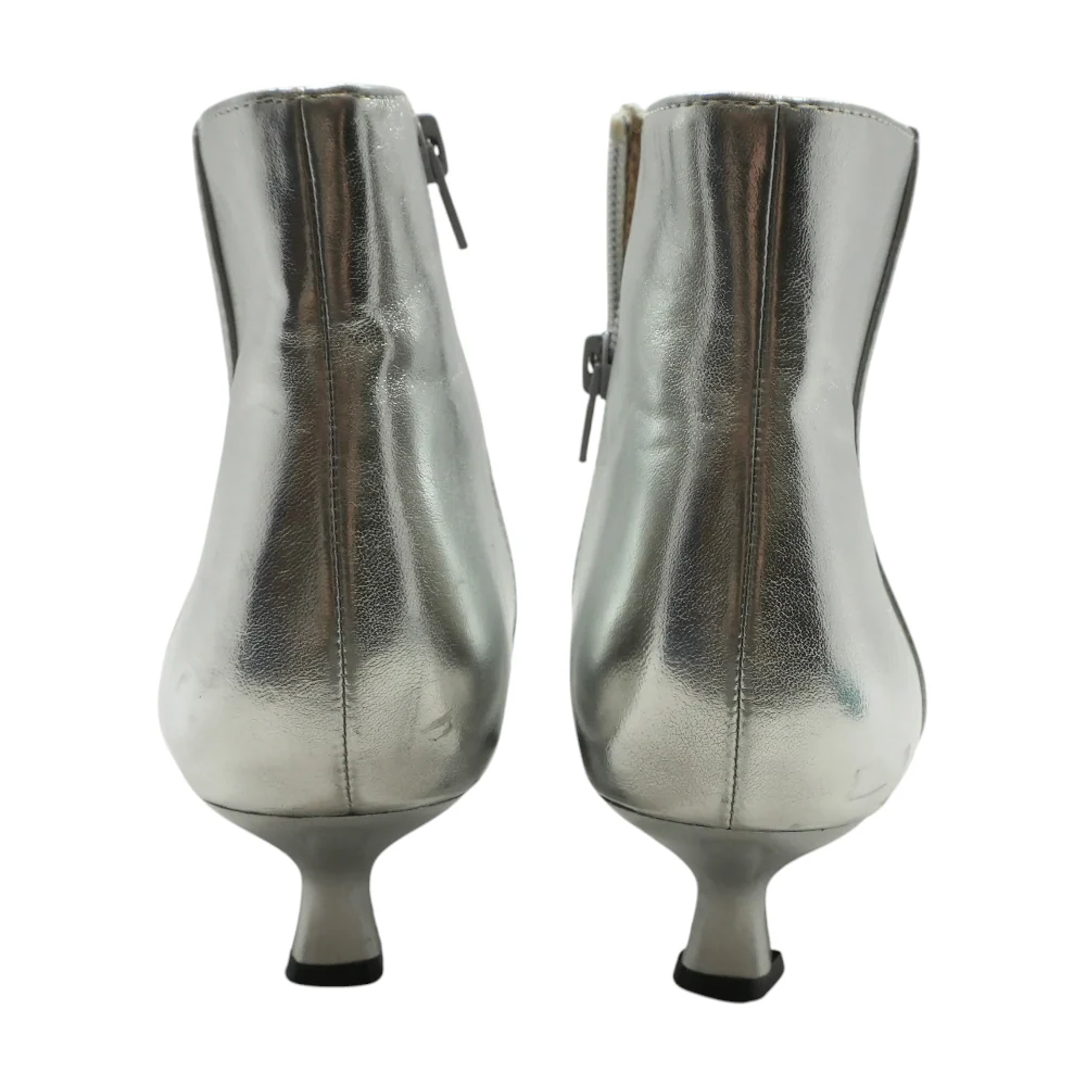 Silver Ankle Boots - Image 2