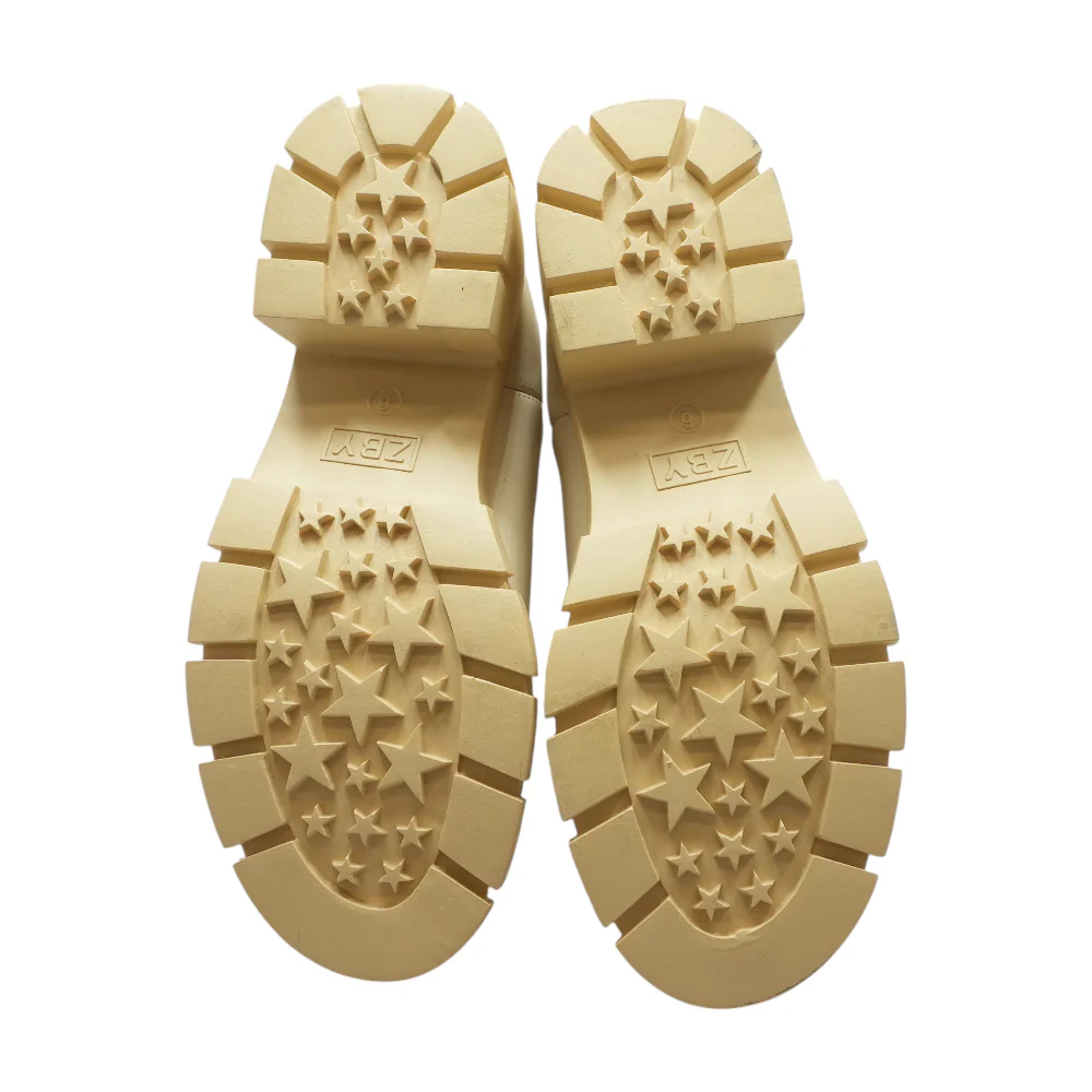 Cream Ankle Boots - Image 3