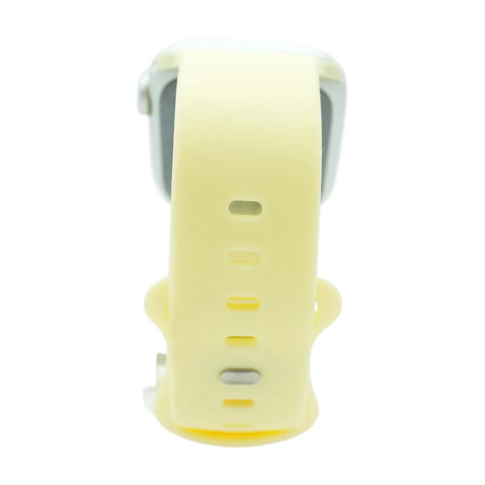 41mm Series 8 Silver Smartwatch Yellow Band M/L - Image 2