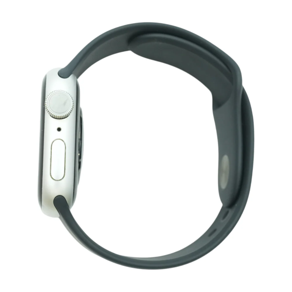 41mm Series 9 Silver Smartwatch Black Band M/L - Image 3