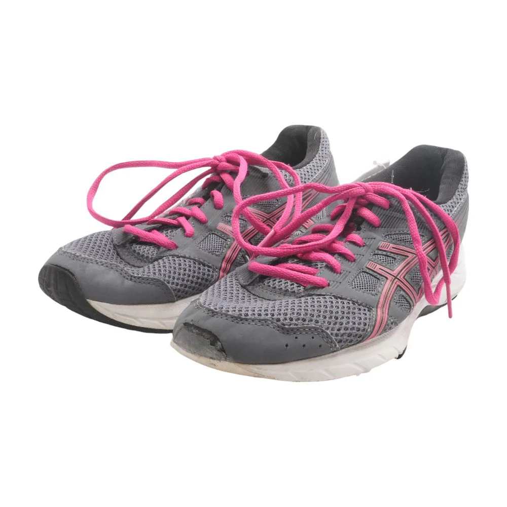 Asics Gray Low Top Athletic Shoes