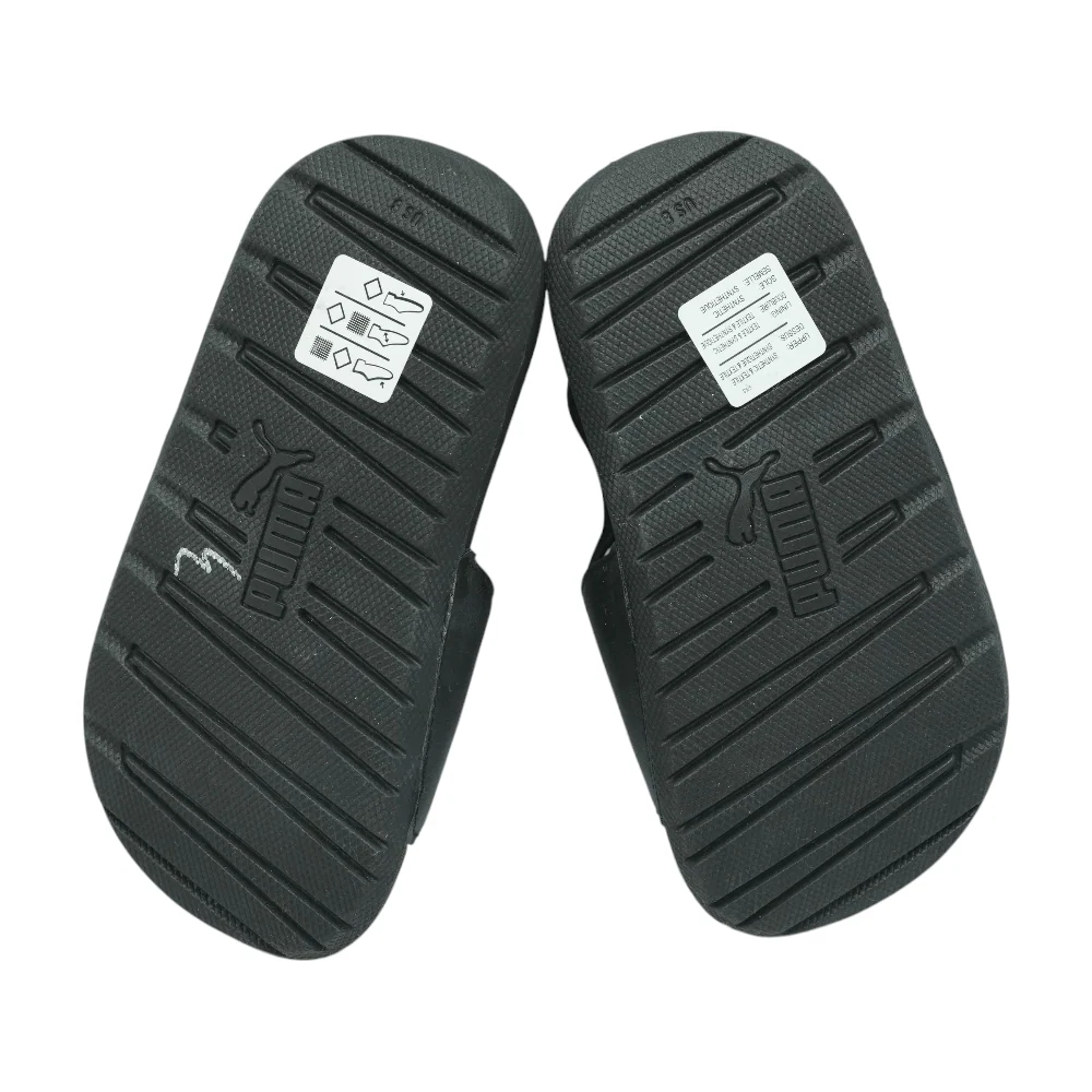 Black Athletic Slides Shoes - Image 3