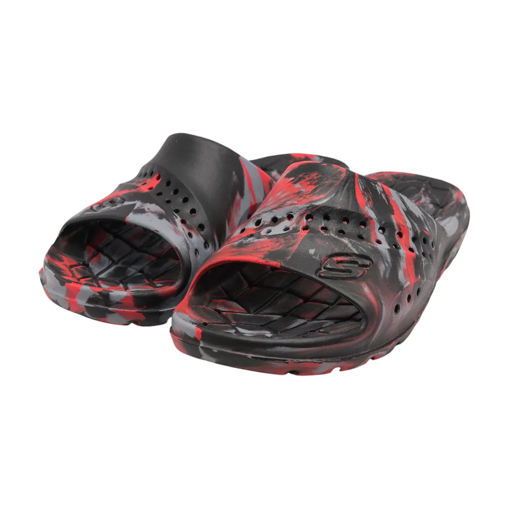Red Athletic Slides Shoes