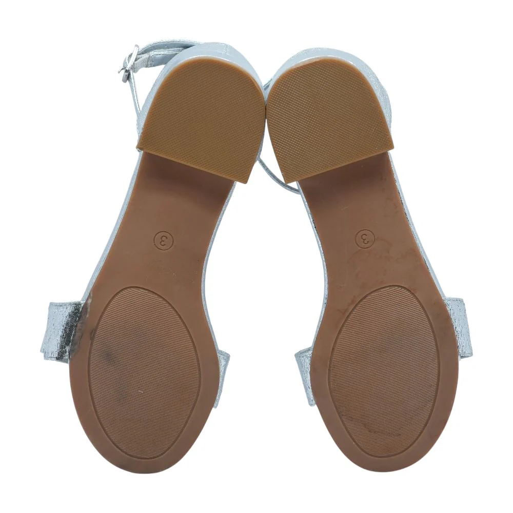 Ava Dress Silver Sandals - Image 3