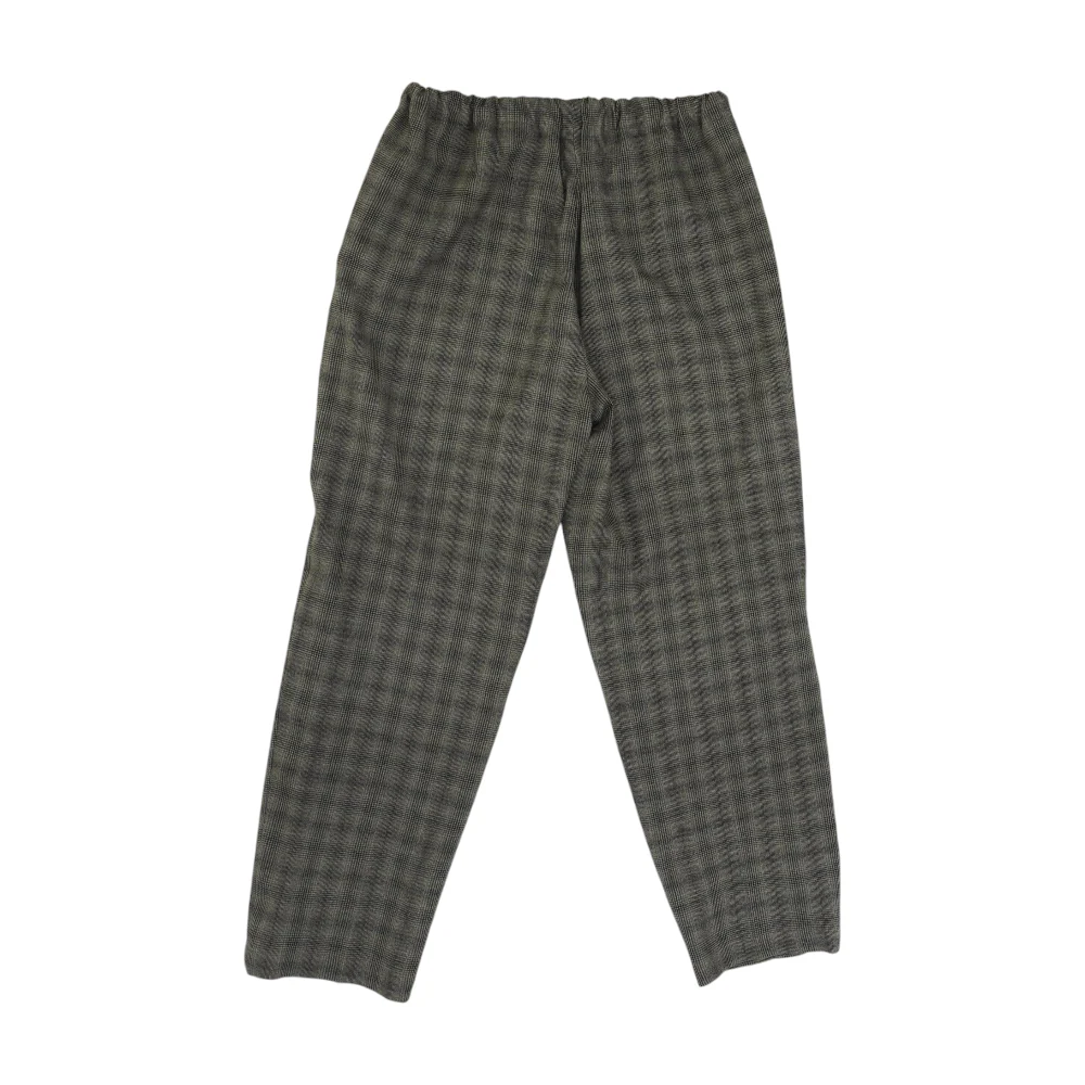 Brown Plaid Regular Pants - Image 2