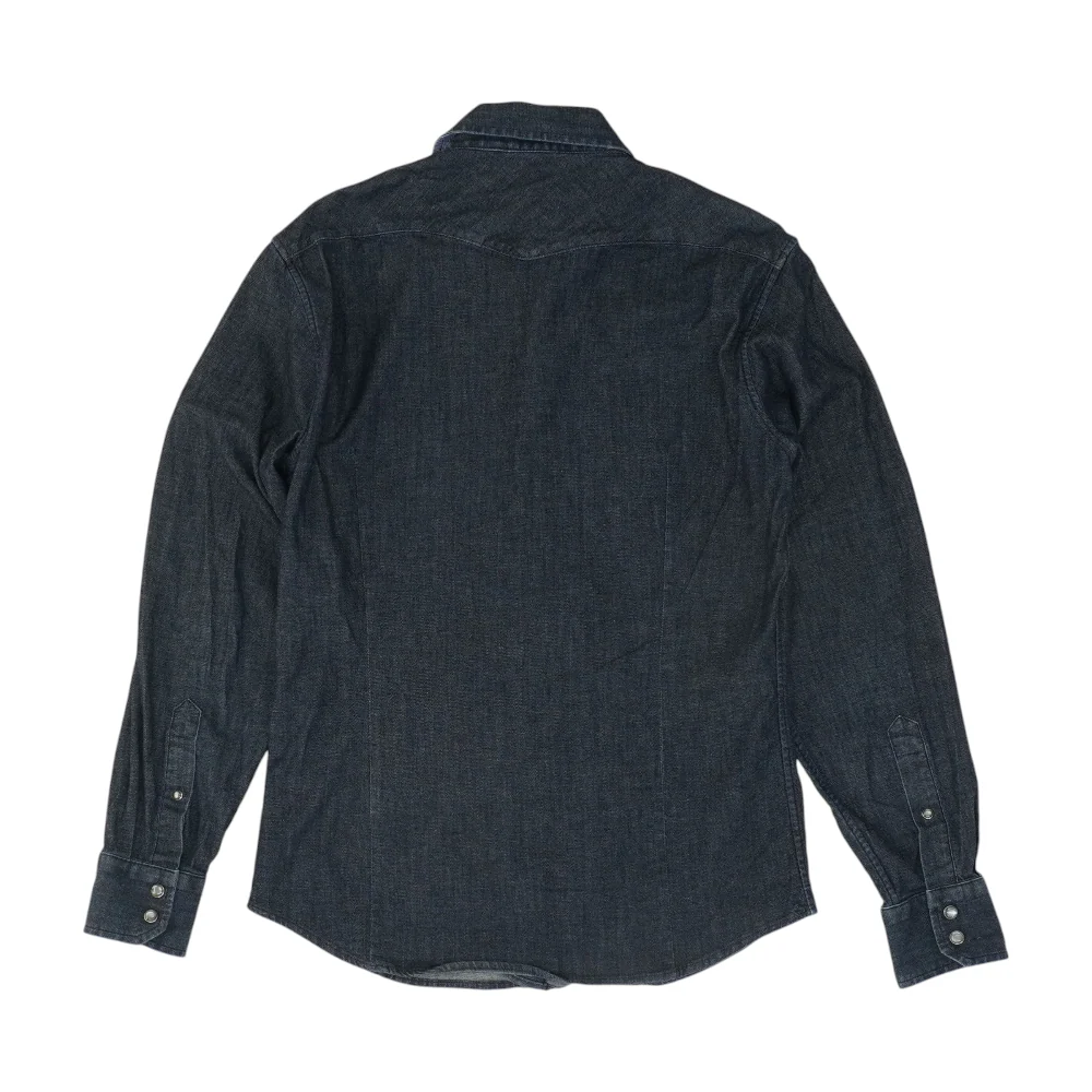 Navy Solid Long Sleeve Button Down - Image 2