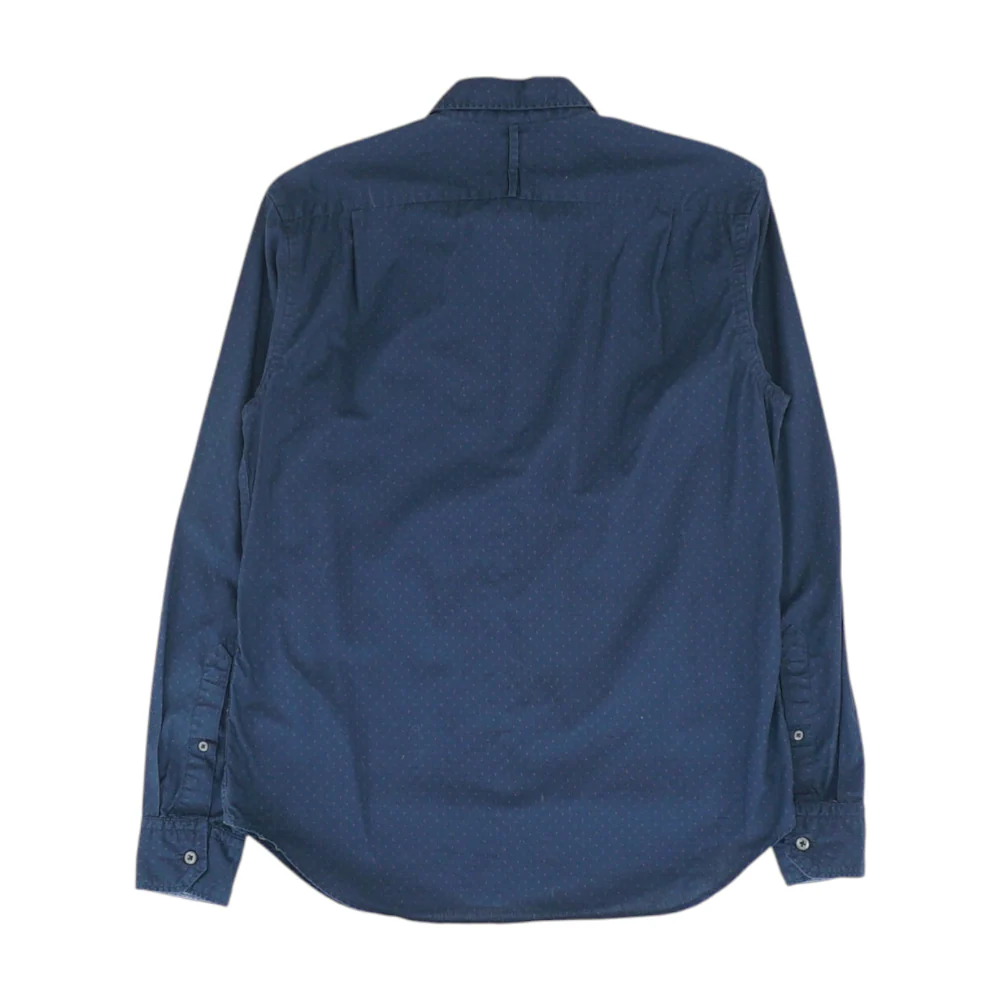 Navy Polka Dot Long Sleeve Button Down - Image 2