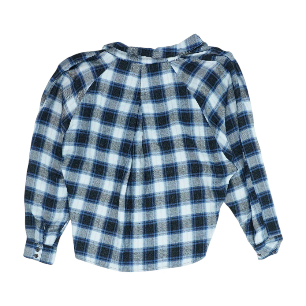 Blue Plaid Blouse - Image 2