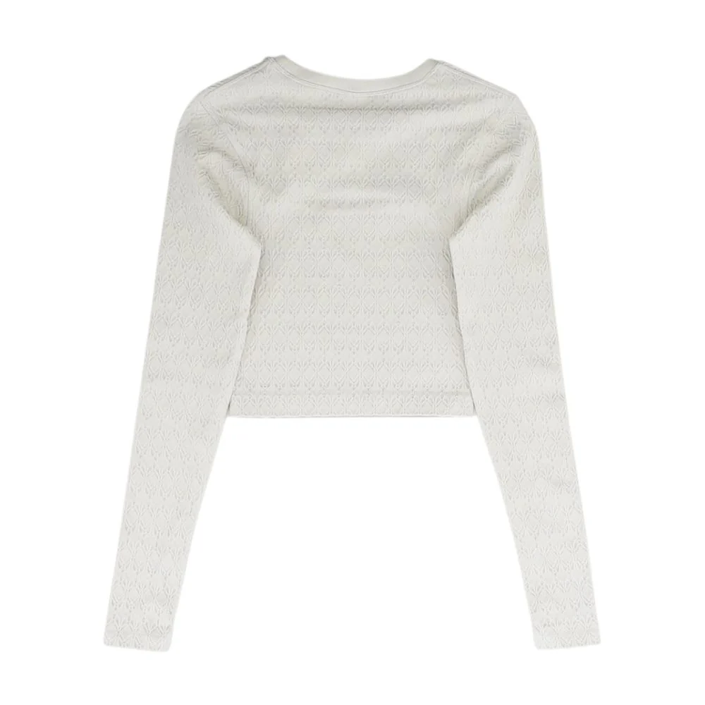 Beige Active Crewneck Knit Top - Image 2