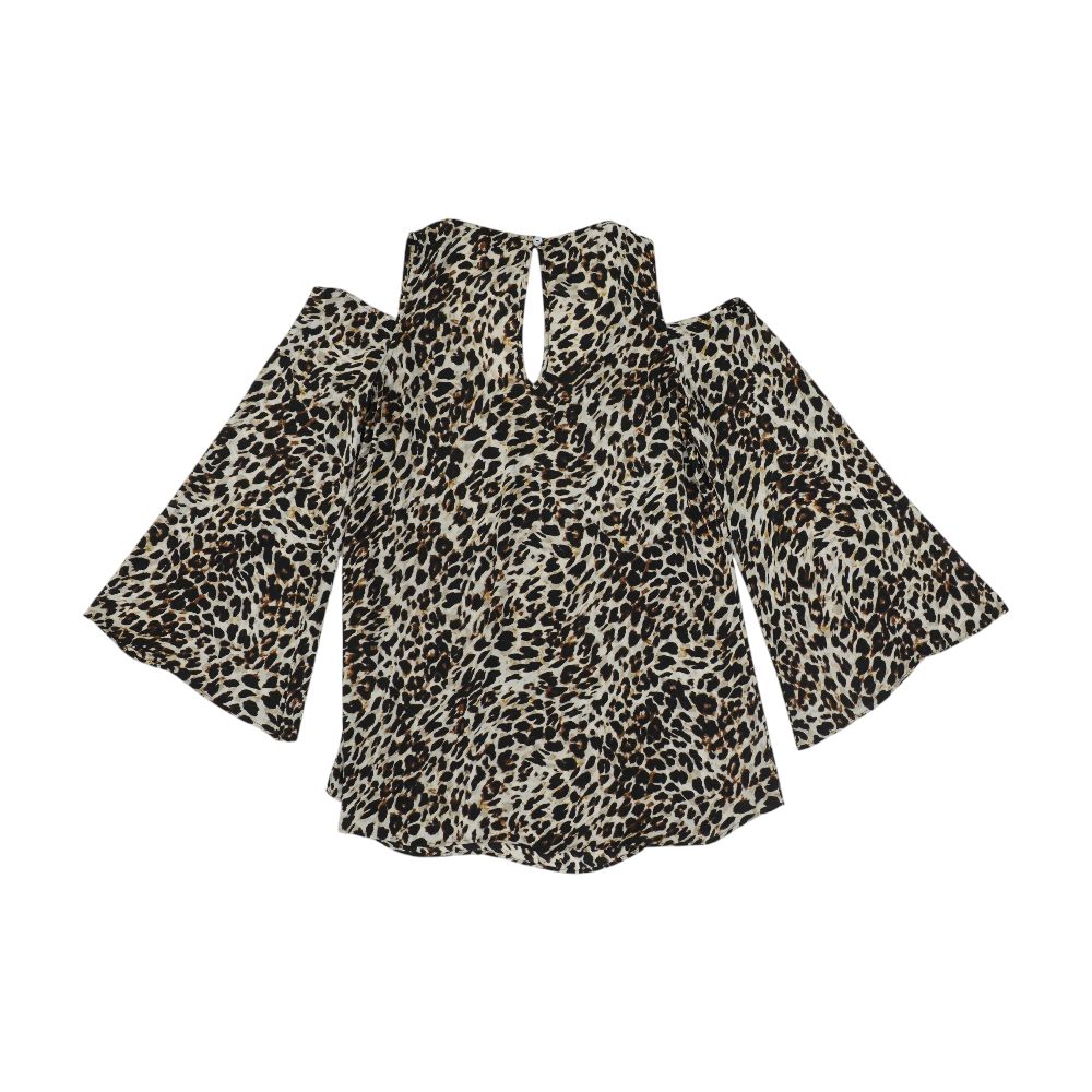 Beige Animal Print Blouse - Image 2