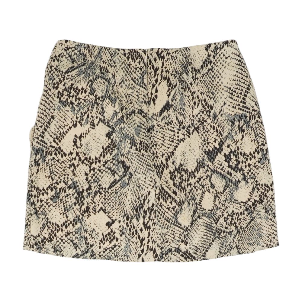 Beige Animal Print Mini Skirt - Image 2