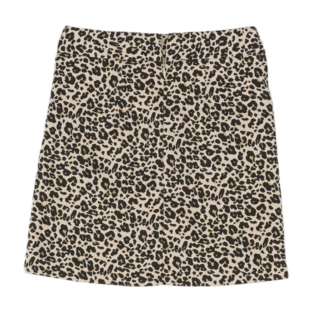 Beige Animal Print Mini Skirt - Image 2