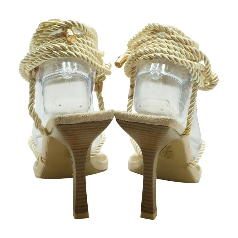 Beige Block Heels - Image 2