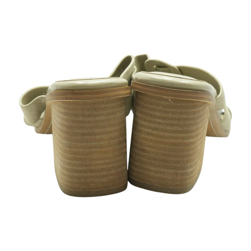 Beige Block Heels - Image 2