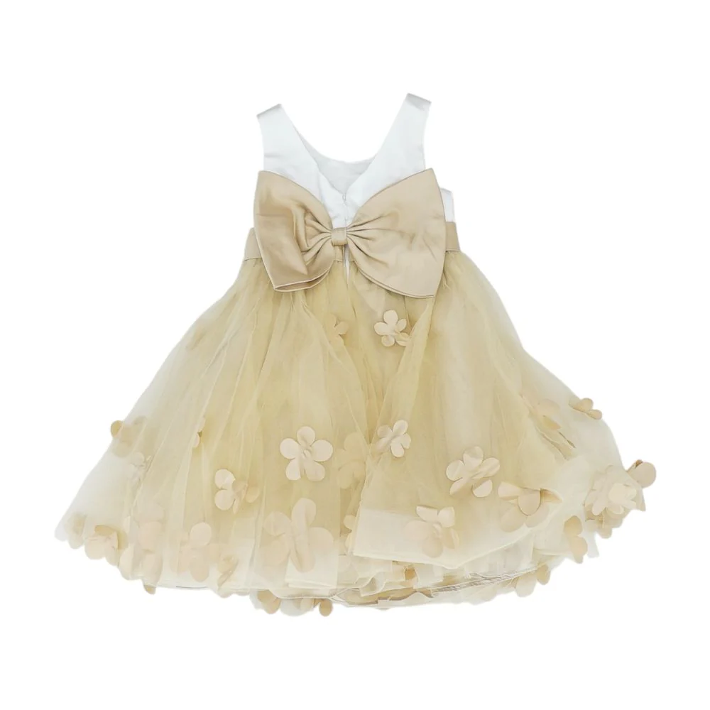 Beige Color Block Dress - Image 2