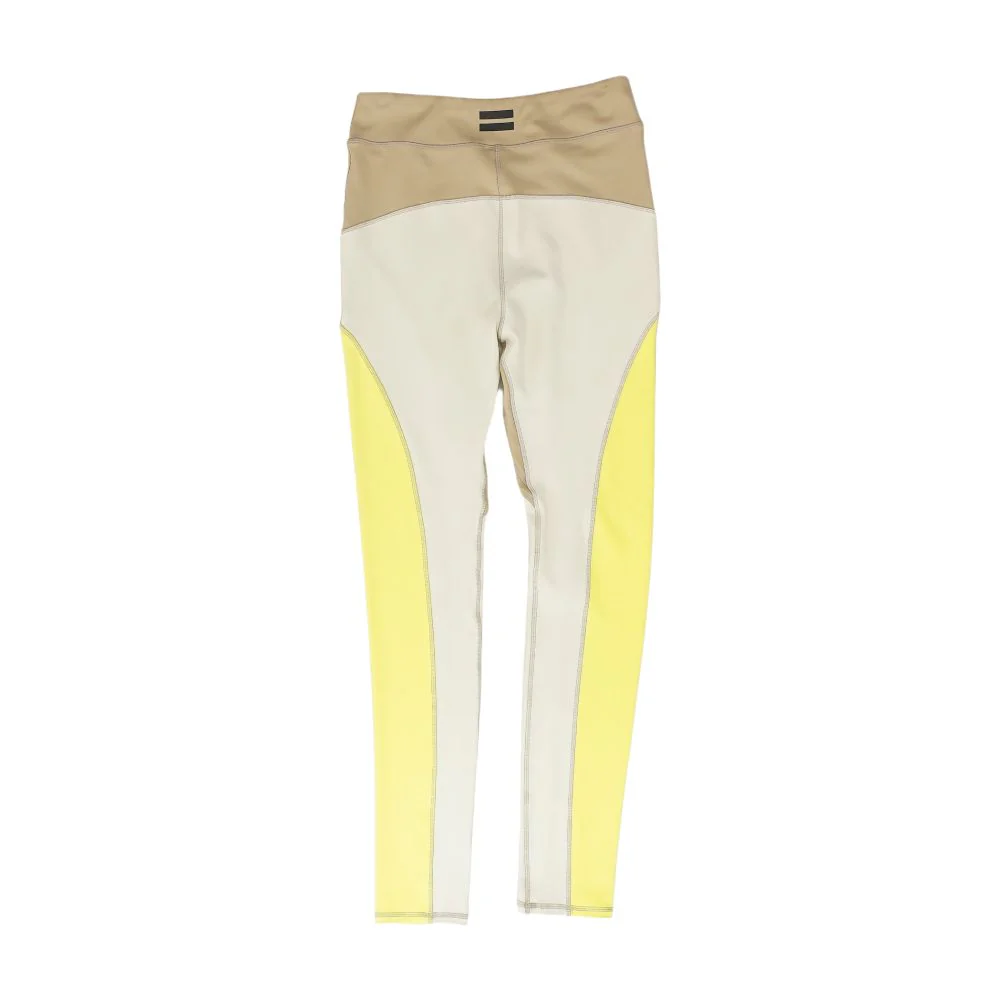 Beige Color Block Leggings - Image 2