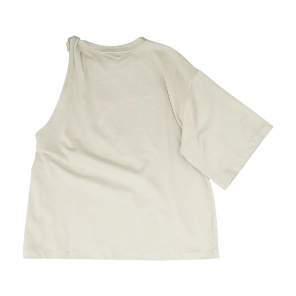 Beige Crewneck T-Shirt - Image 2