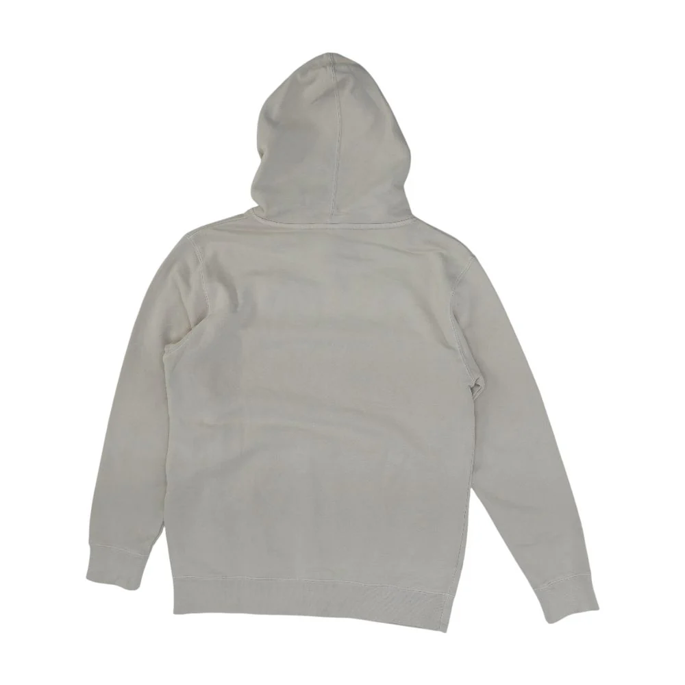 Beige Embroidery Detail Hoodie Pullover - Image 2