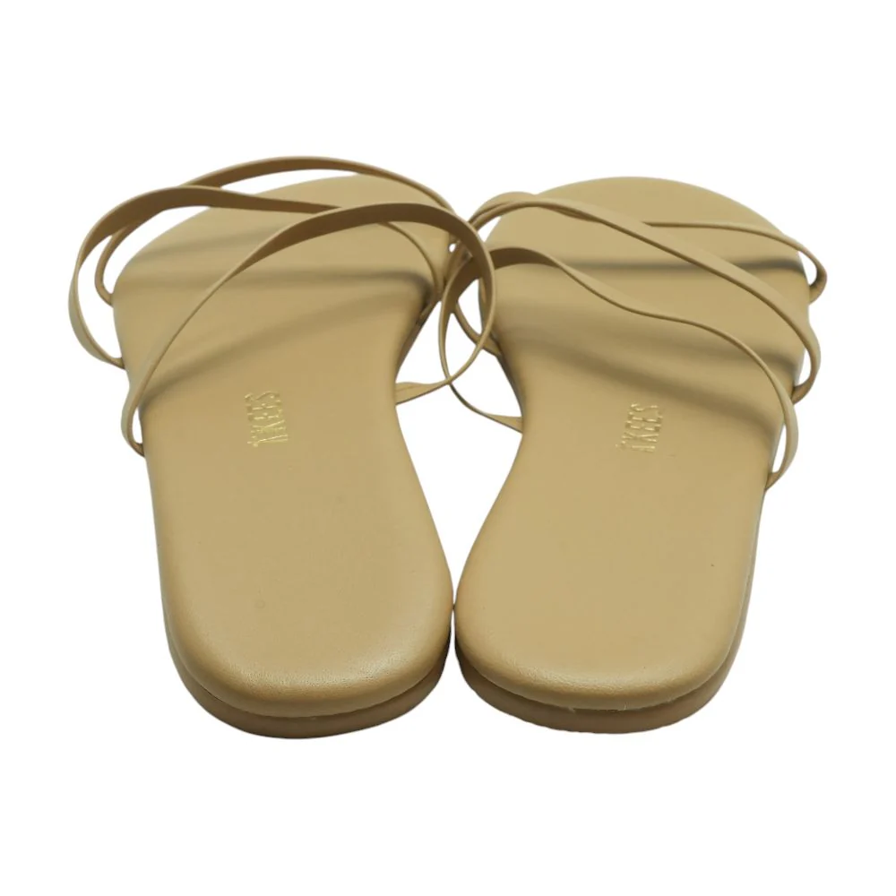 Beige Flat Sandals - Image 2