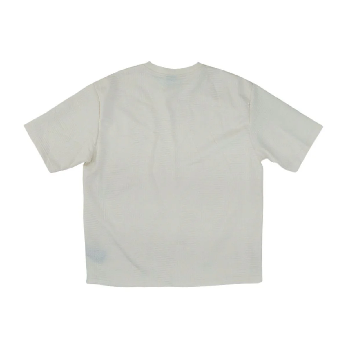 Beige Geometric Crewneck T-Shirt - Image 2