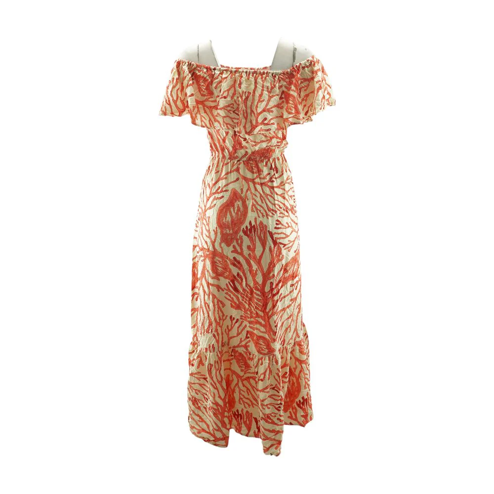 Beige Graphic Midi Dress - Image 2