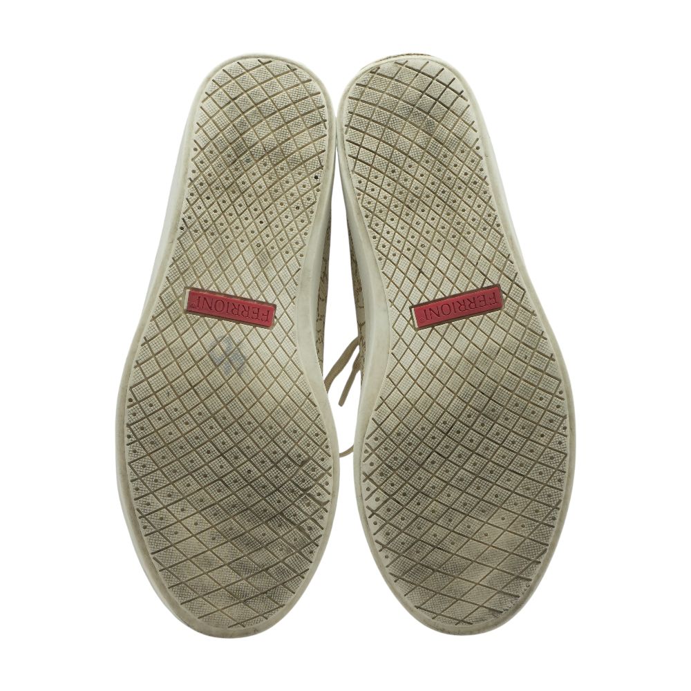 Beige Low Top Athletic Shoes - Image 3
