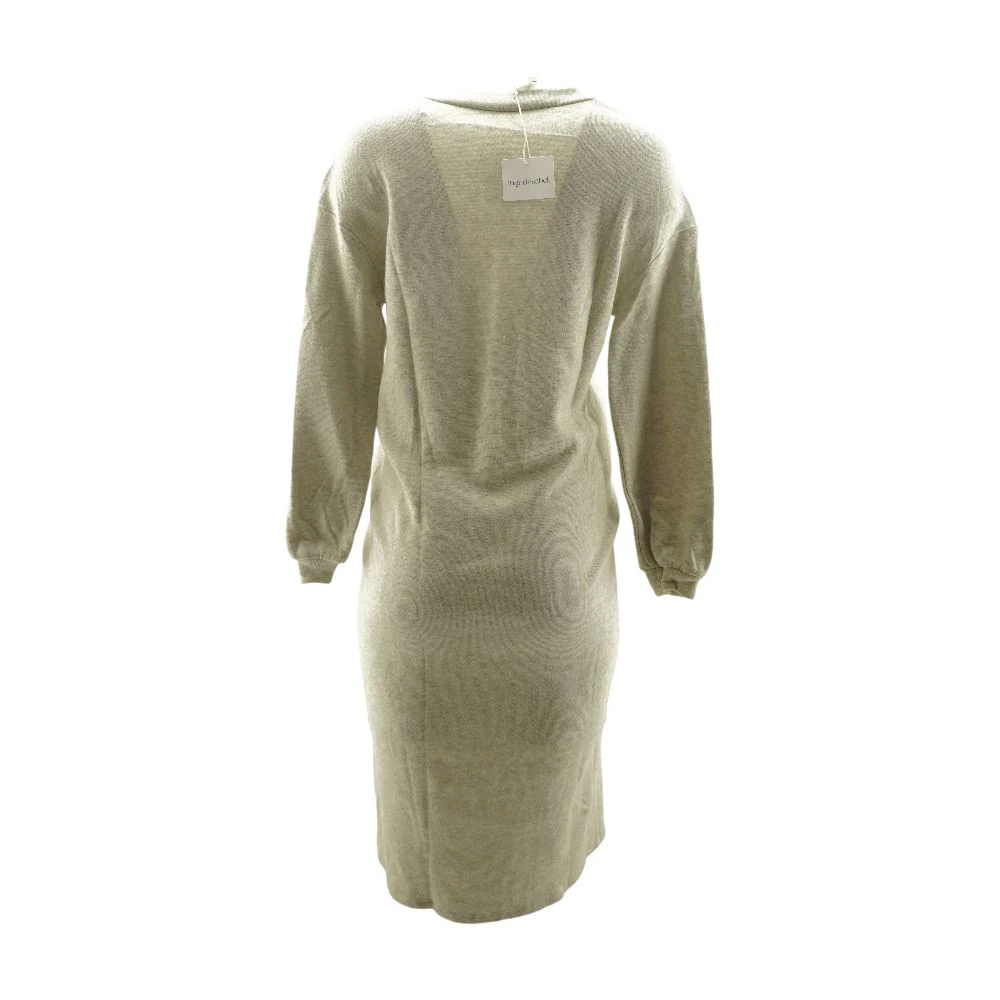 Beige Midi Maternity Dress - Image 3