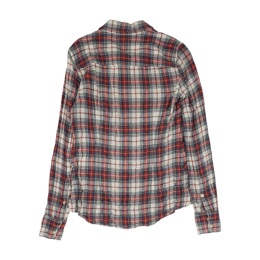 Beige Plaid Button Down - Image 2
