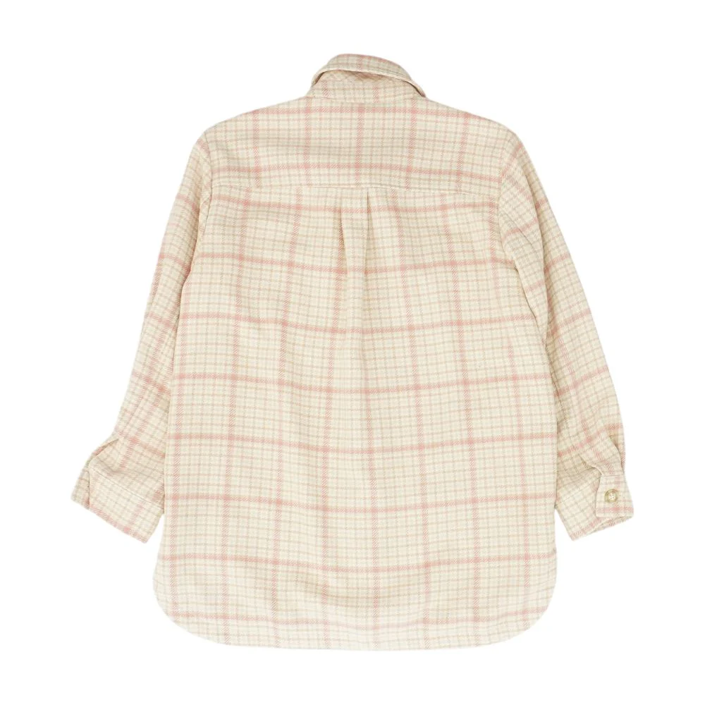 Beige Plaid Lightweight Jacket - Image 2