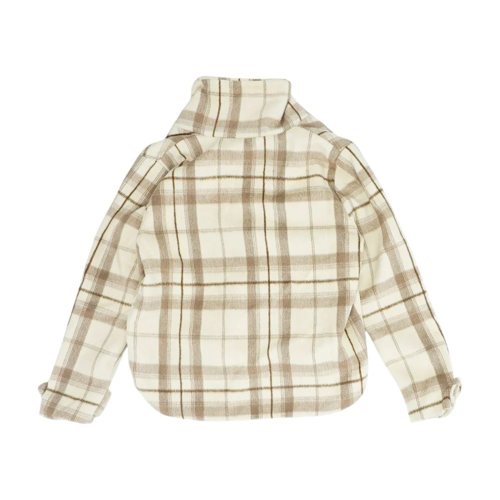 Beige Plaid Lightweight Jacket - Image 2