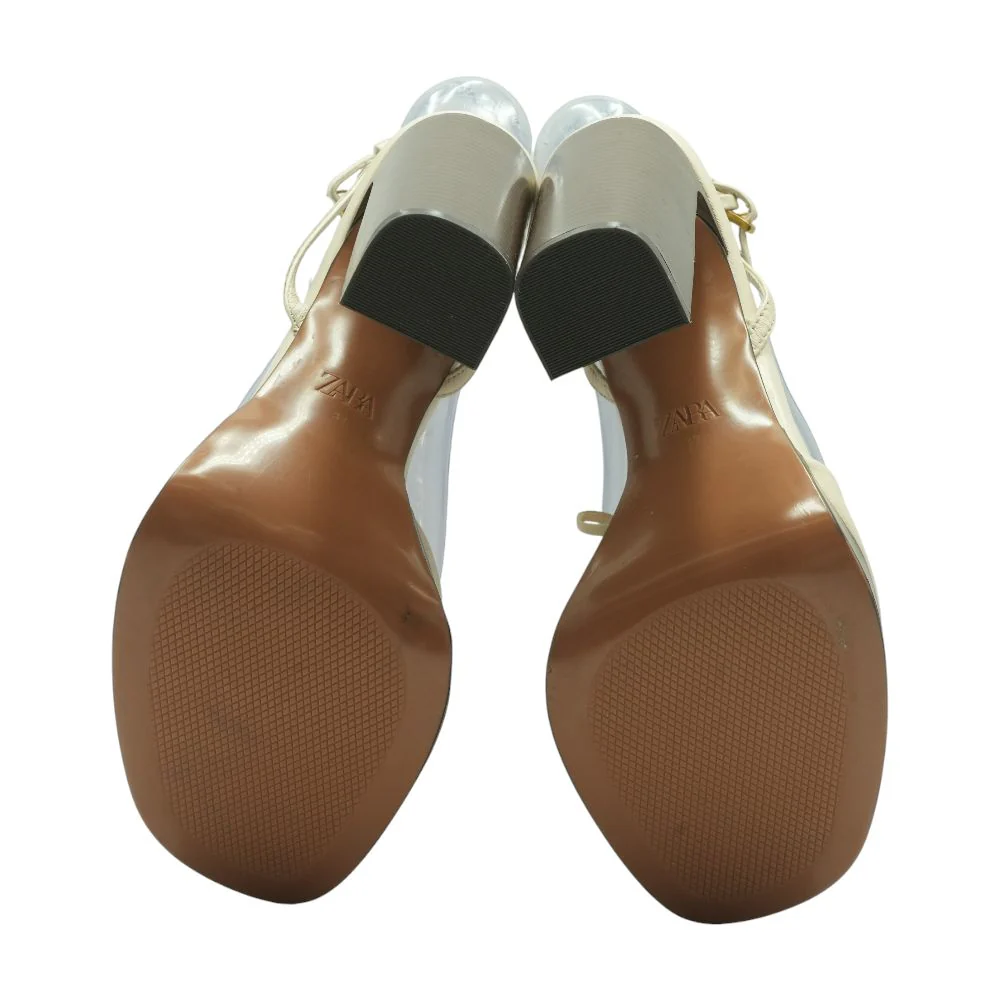 Beige Platform Heels - Image 3