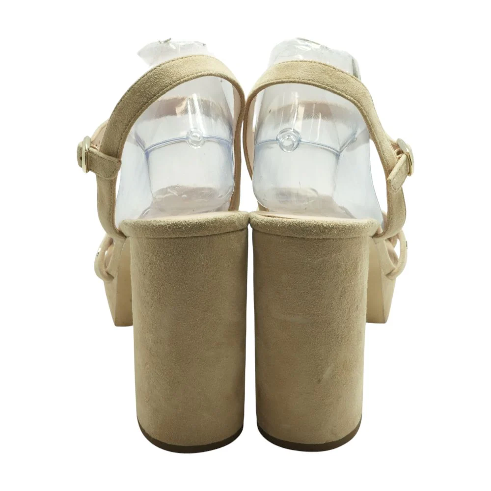 Beige Platform Heels - Image 2