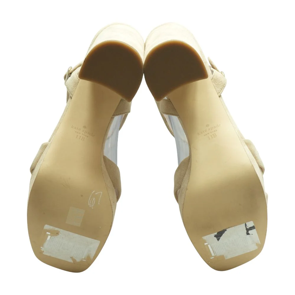 Beige Platform Heels - Image 3