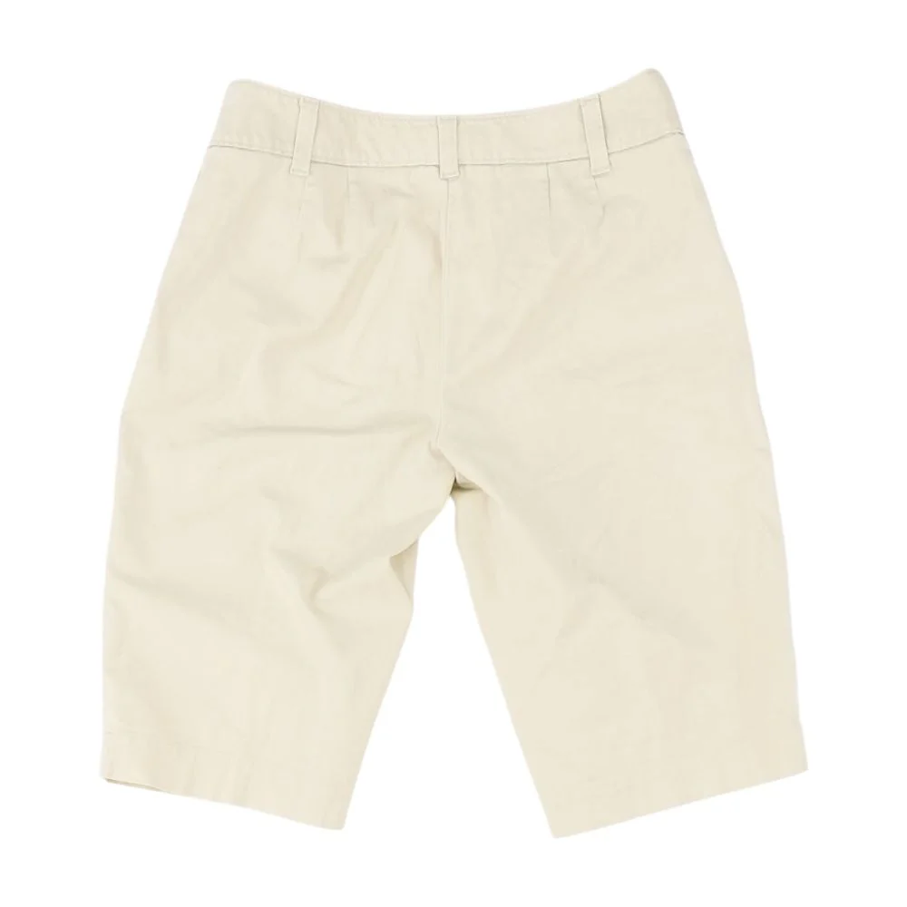 Beige Solid Chino Shorts - Image 2