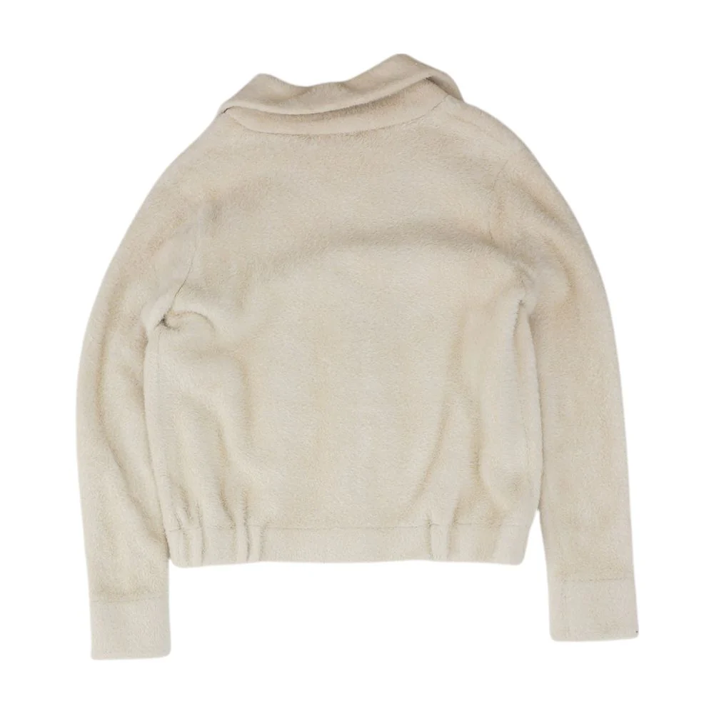Beige Solid Coat - Image 2
