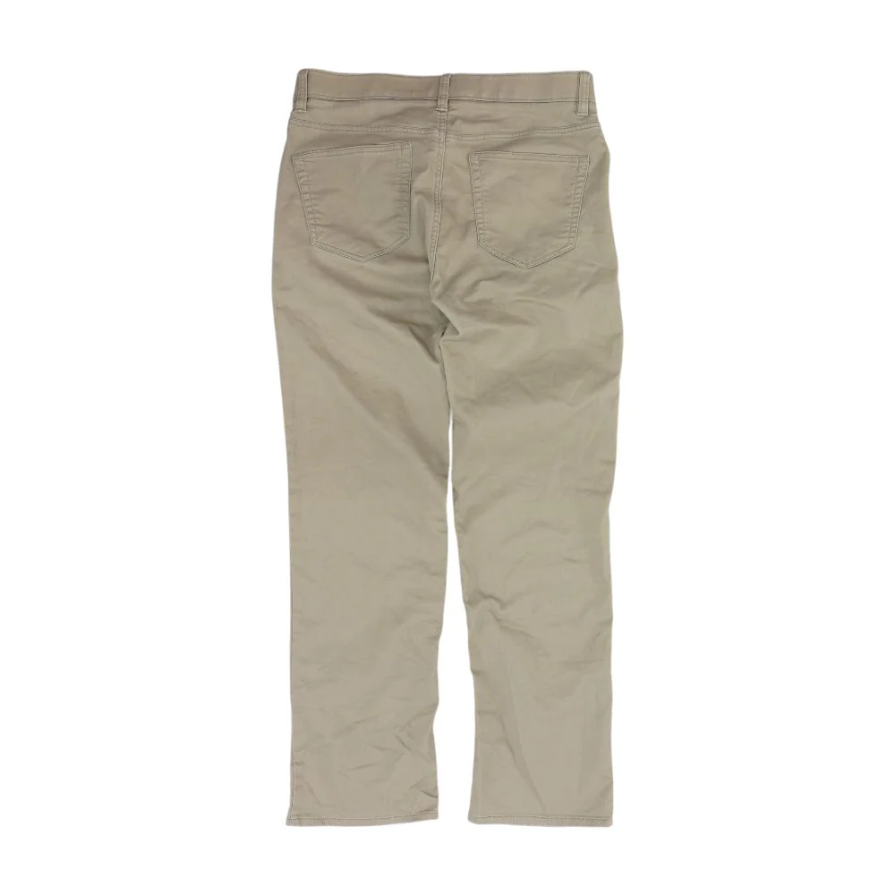 Beige Solid Five Pocket Pants - Image 2