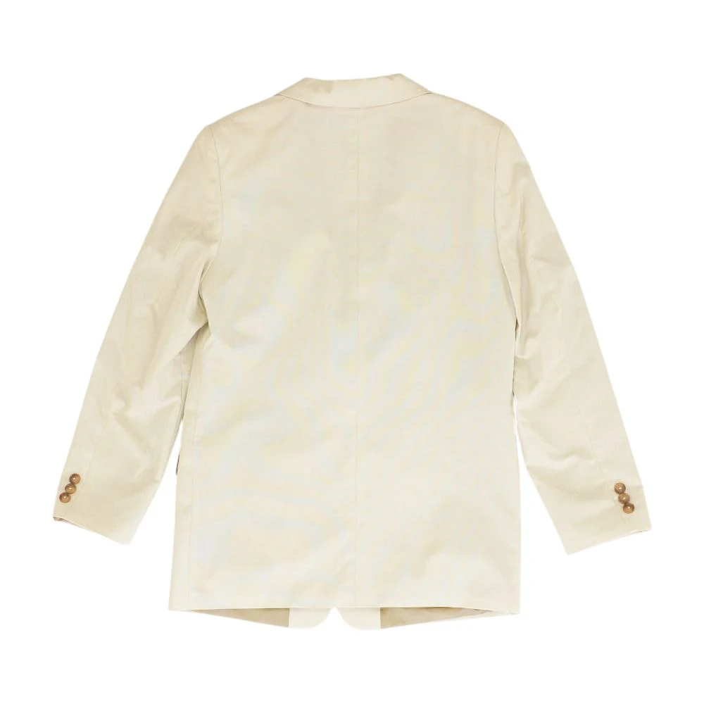 Beige Solid Sport Coat - Image 2
