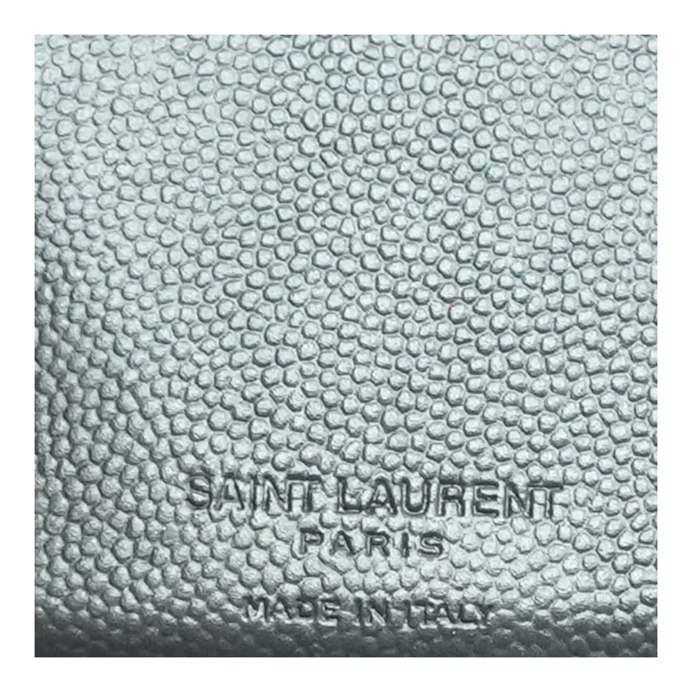 Black Credit Card Wallet in Drain De Poudre Leather - Image 4