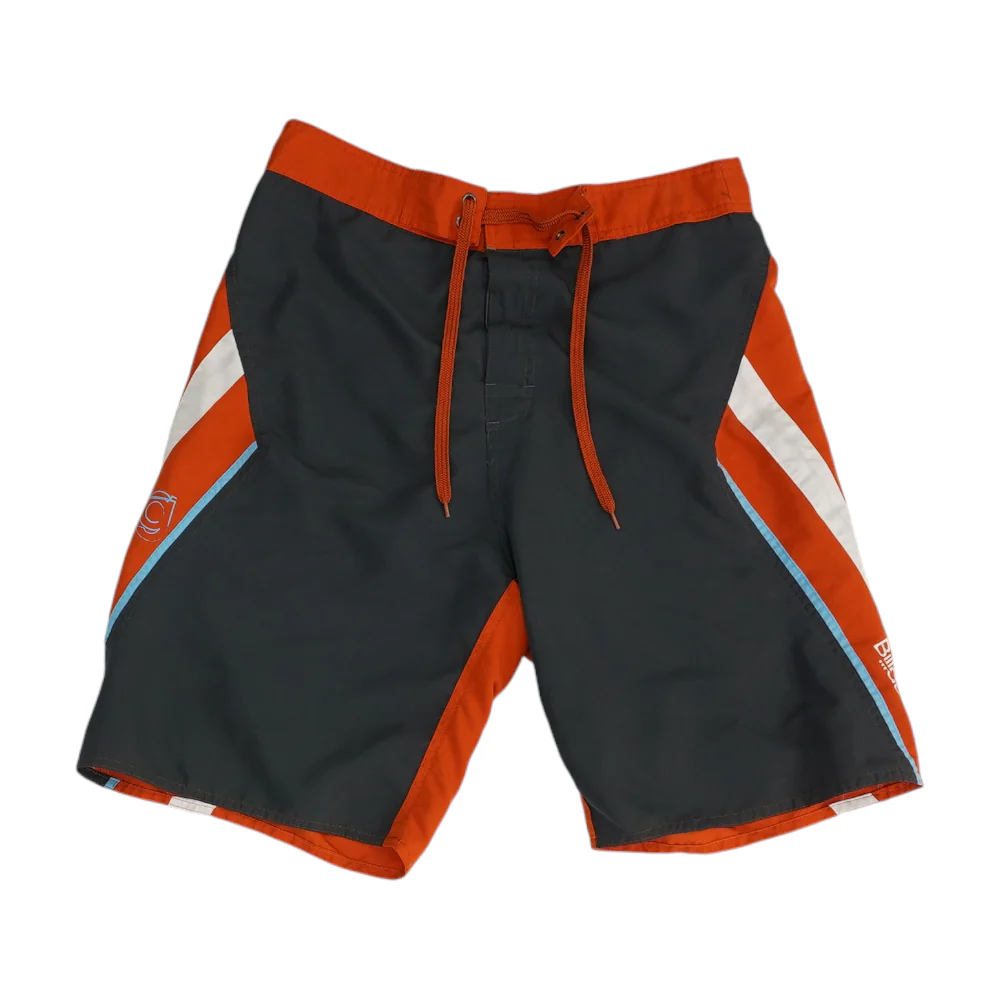 Gray Color Block Swim Bottom