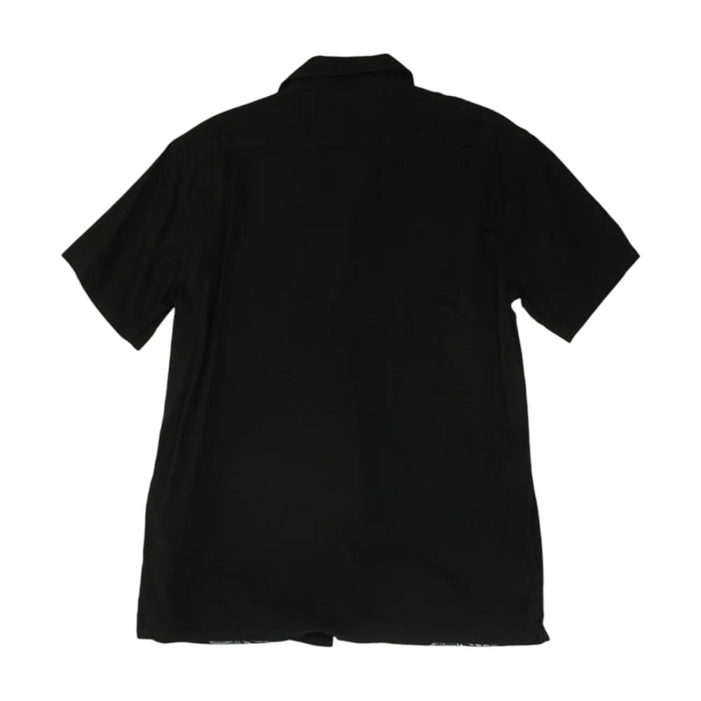 Black Tropical Short Sleeve Button Down - Image 2