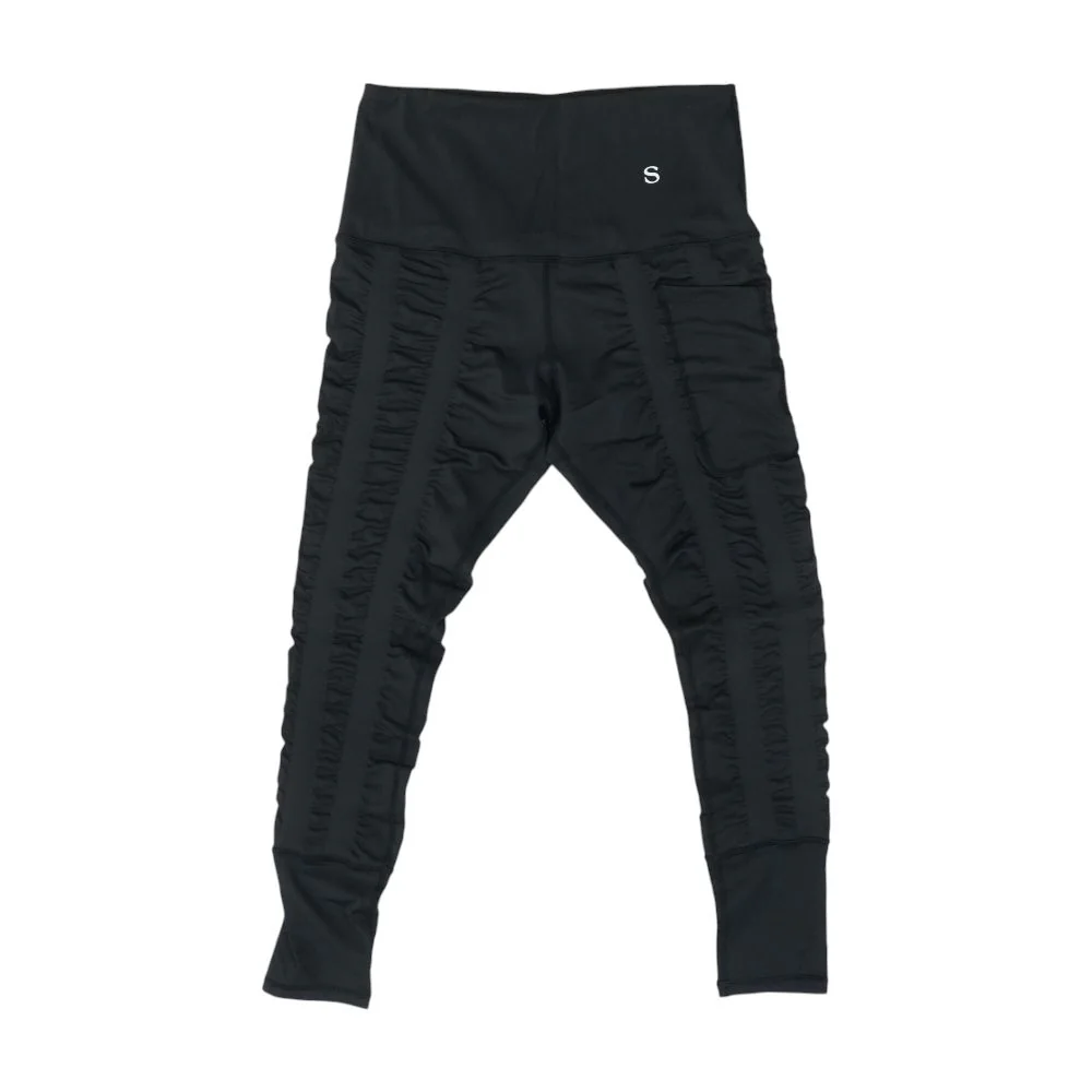 Black Active Leggings - Image 2