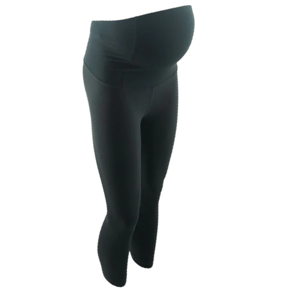 Black Active Maternity Leggings - Image 2