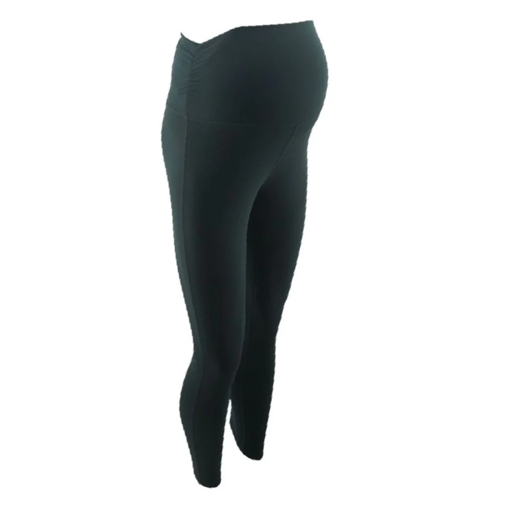 Black Active Maternity Leggings - Image 2