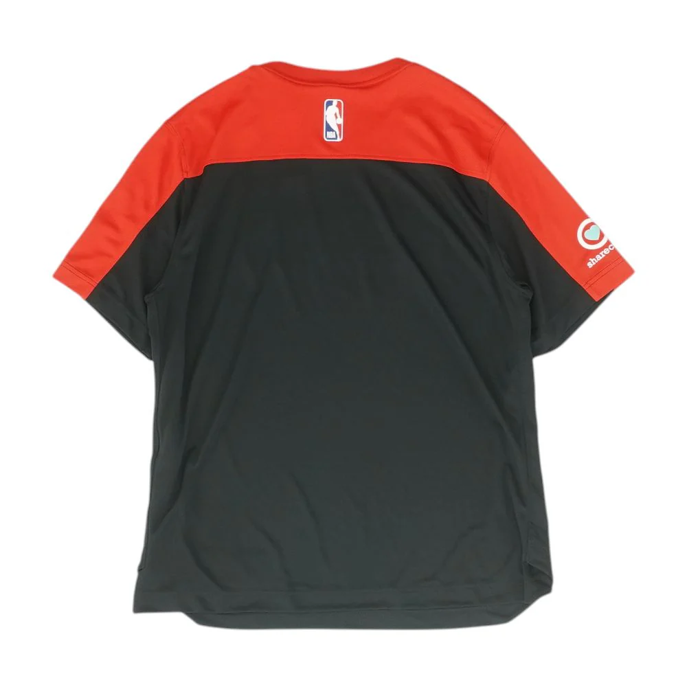 Black Atlanta Hawks Color Block Short Sleeve Jersey - Image 2
