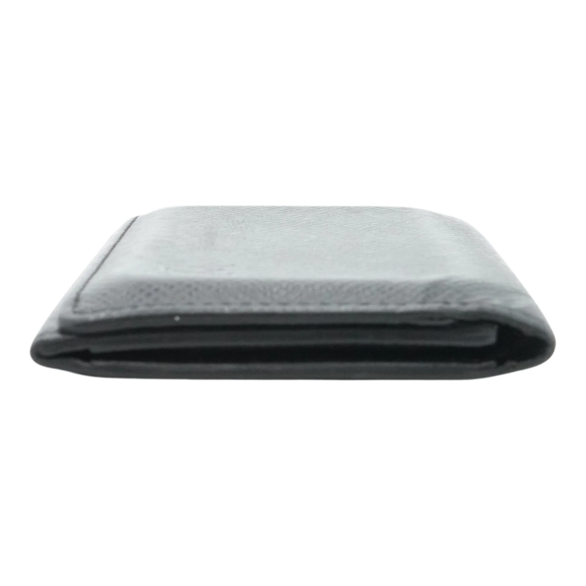 Black Taiga Leather Business Card Holder - Image 6