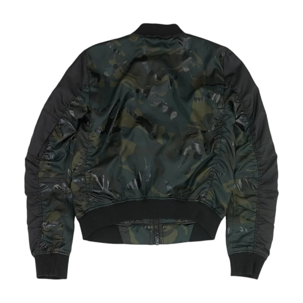 Black Camo Bomber Jacket - Image 2