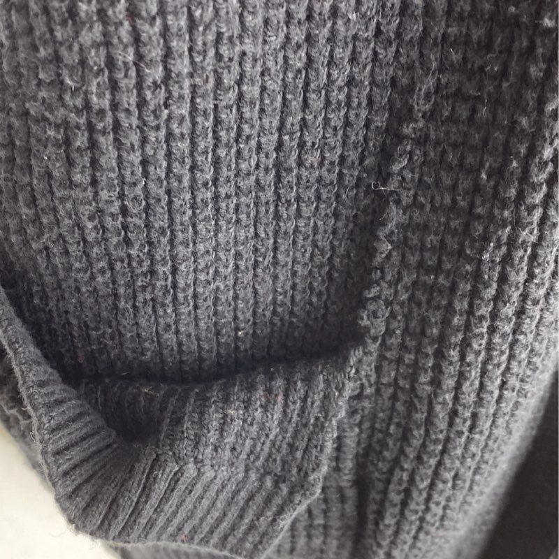 Black Cardigan Sweater - Image 3