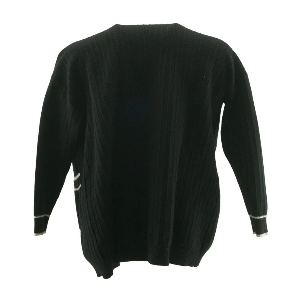 Black Cardigan Sweater - Image 2