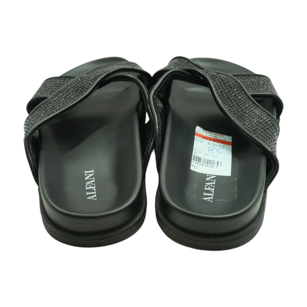 Black Casual Slide Sandals - Image 2